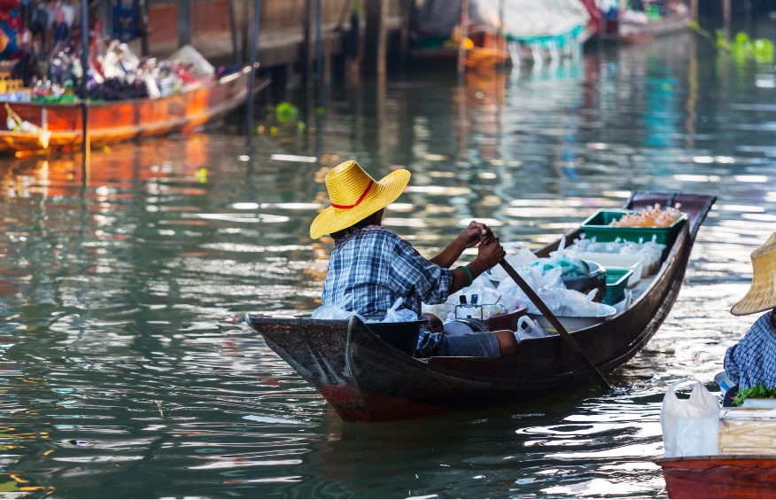 Floating Markets in Thailand